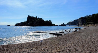 Spiaggia di Isola Bella per Villa Almoezia