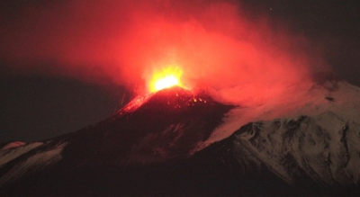 Vulcano Etna da Villa Almoezia a Taormina